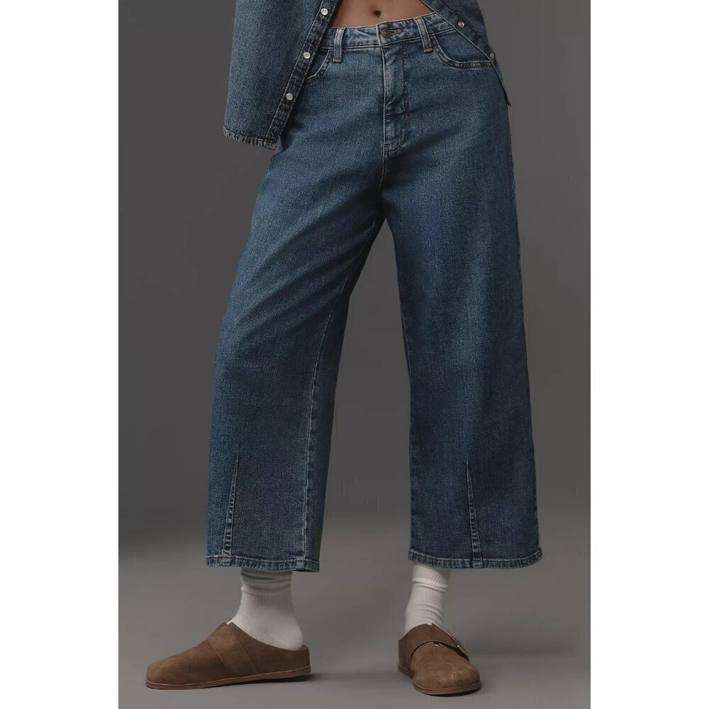The Kenna Mid-Rise Heritage Barrel Jeans by Pilcro 27